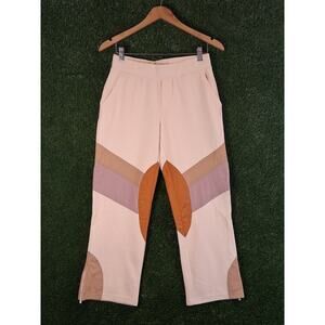 FP Movement Free People Flurry Pants Small Bleached Ballet Patchwork Flare